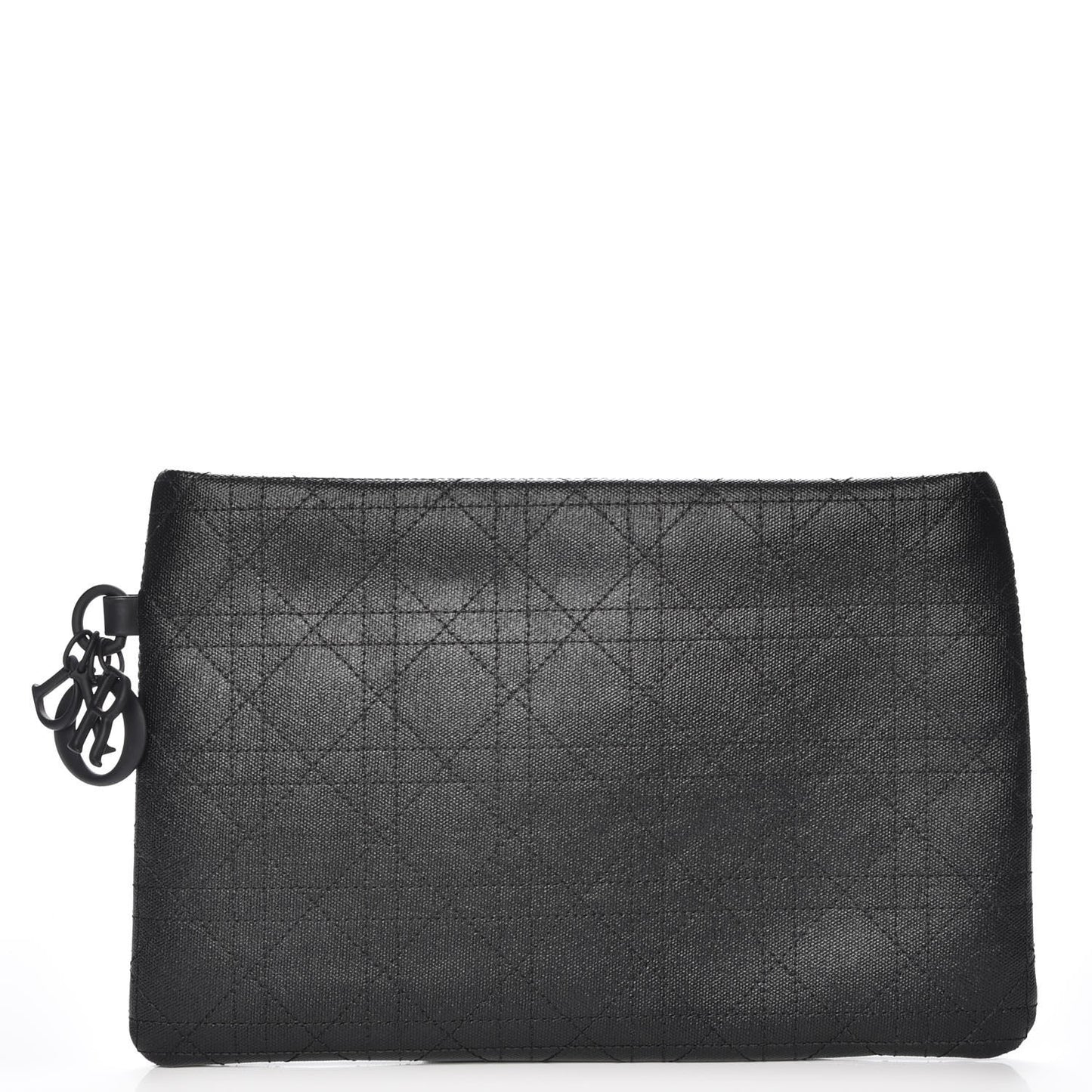 Coated Canvas Cannage Panarea Clutch Black