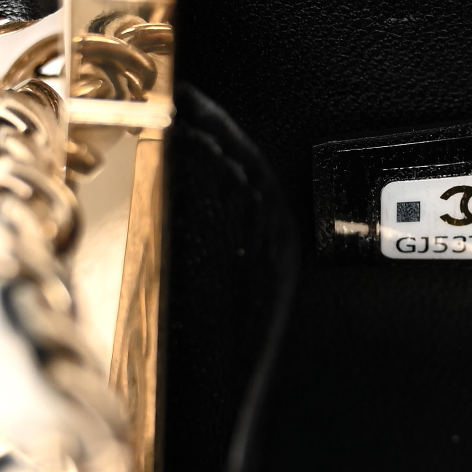 Chanel Lambskin Quilted Clutch With Chain Black White 7 of 10