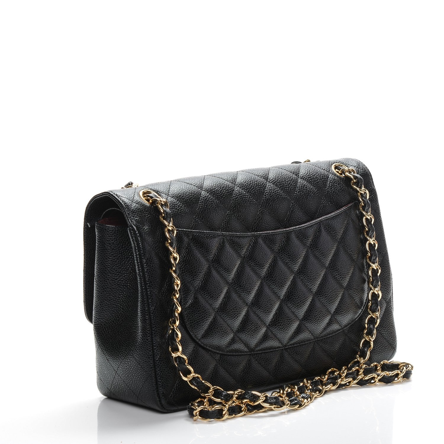 Chanel Caviar Quilted Jumbo Double Flap Black 3 of 7