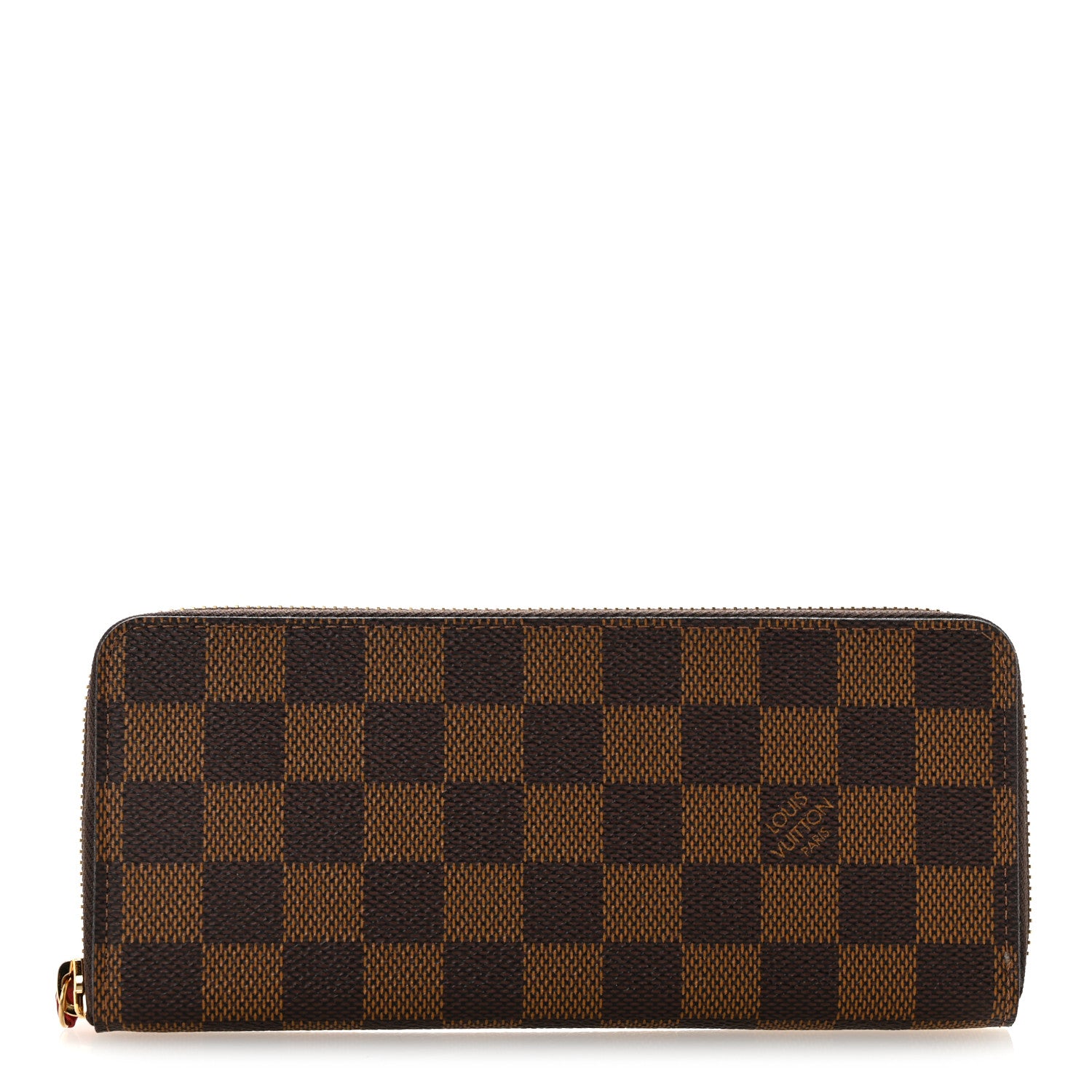 Louis Vuitton Damier Ebene Clemence Wallet Cherry 1 of 10