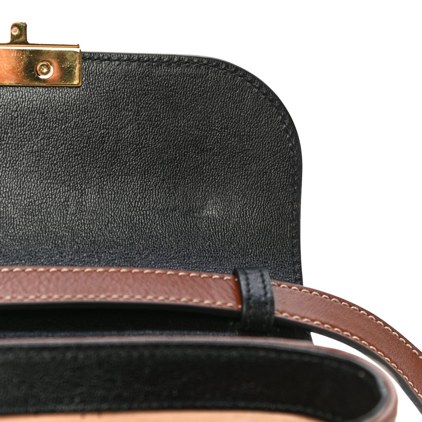 GG Supreme Monogram New Sakai Lux Calfskin Mini Padlock Flap Pocket Shoulder Bag Beige Ebony Black Cuir