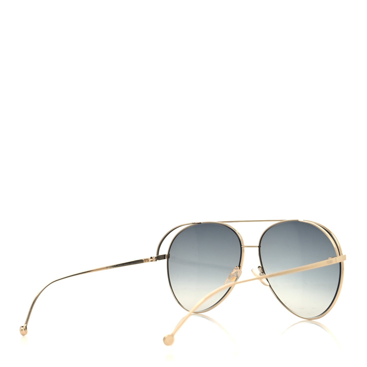 Metal Aviator Sunglasses FF0286/S Gold