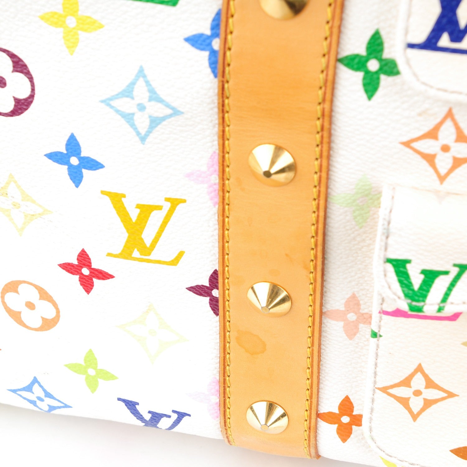 Louis Vuitton Monogram Multicolor Keepall 45 White 10 of 12