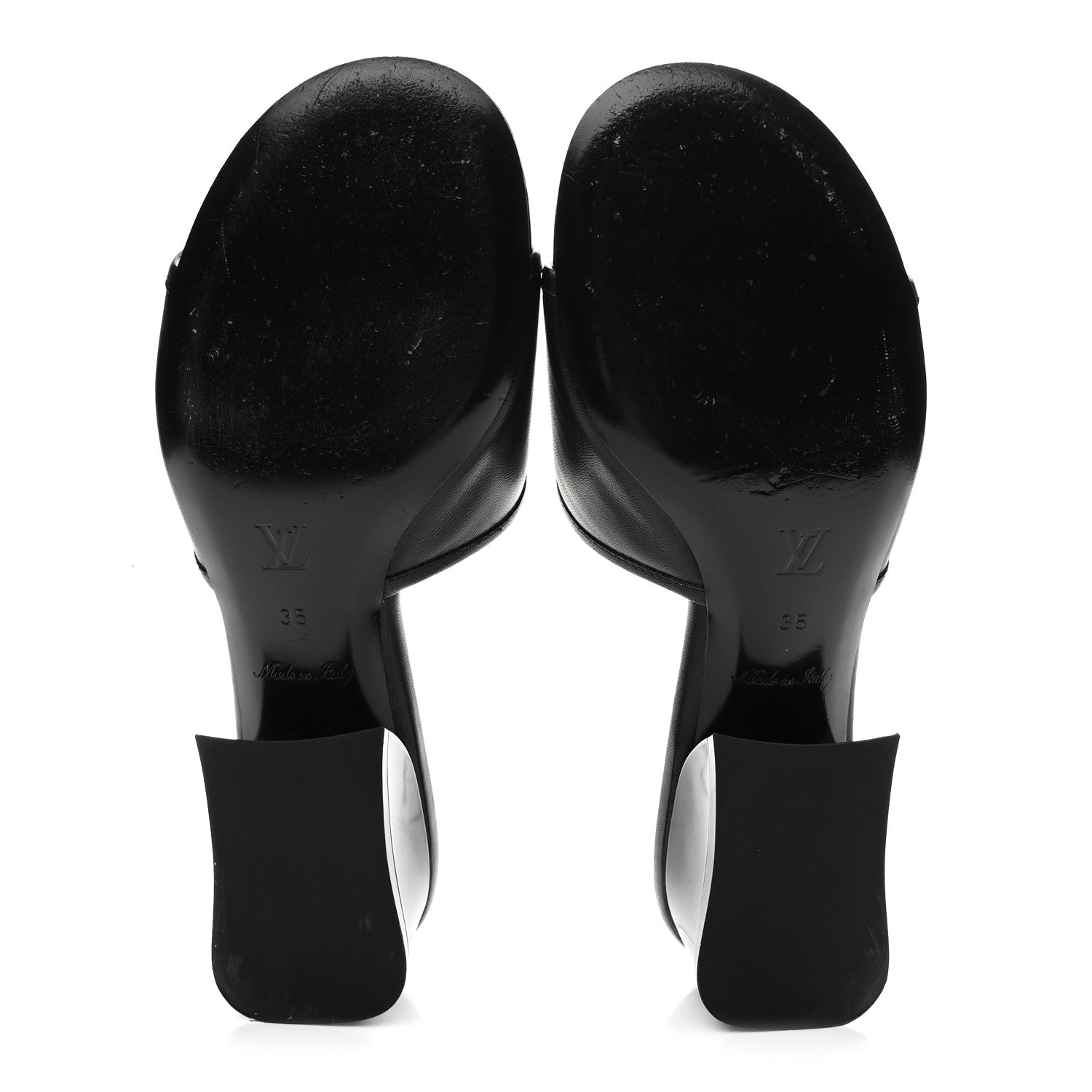 Louis Vuitton Lambskin Magnetic Mules 35 Black 6 of 10