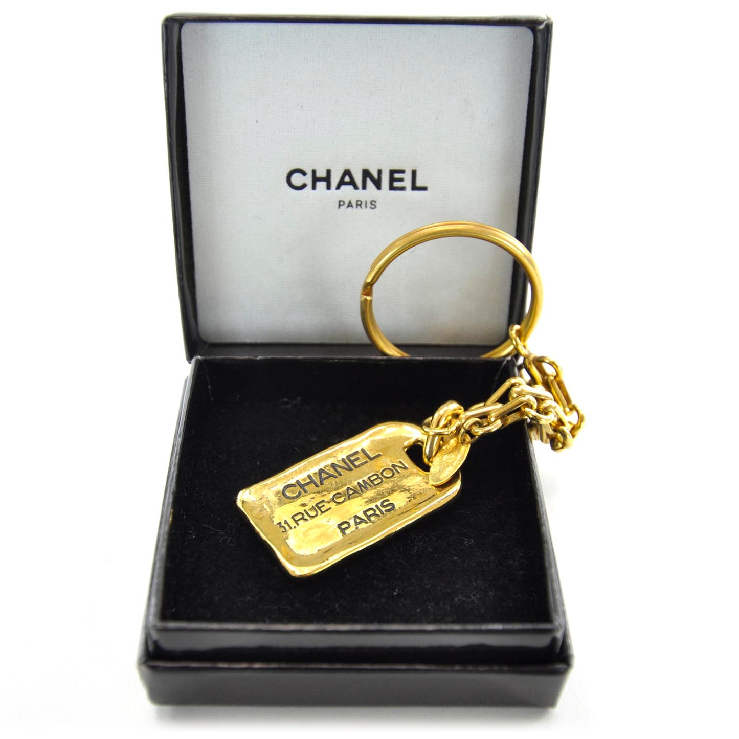 Rue Cambon Key Chain Gold
