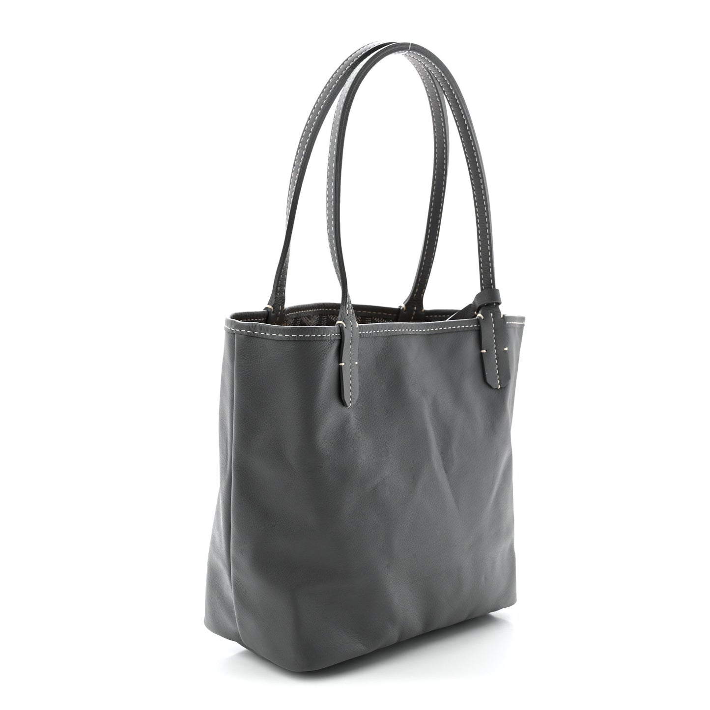 Goyardine Reversible Mini Anjou Grey
