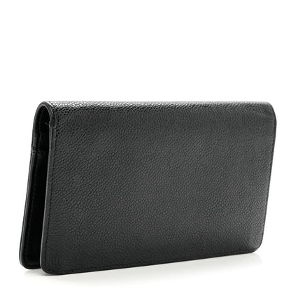 Chanel Caviar Timeless CC Yen Wallet Black 3 of 9