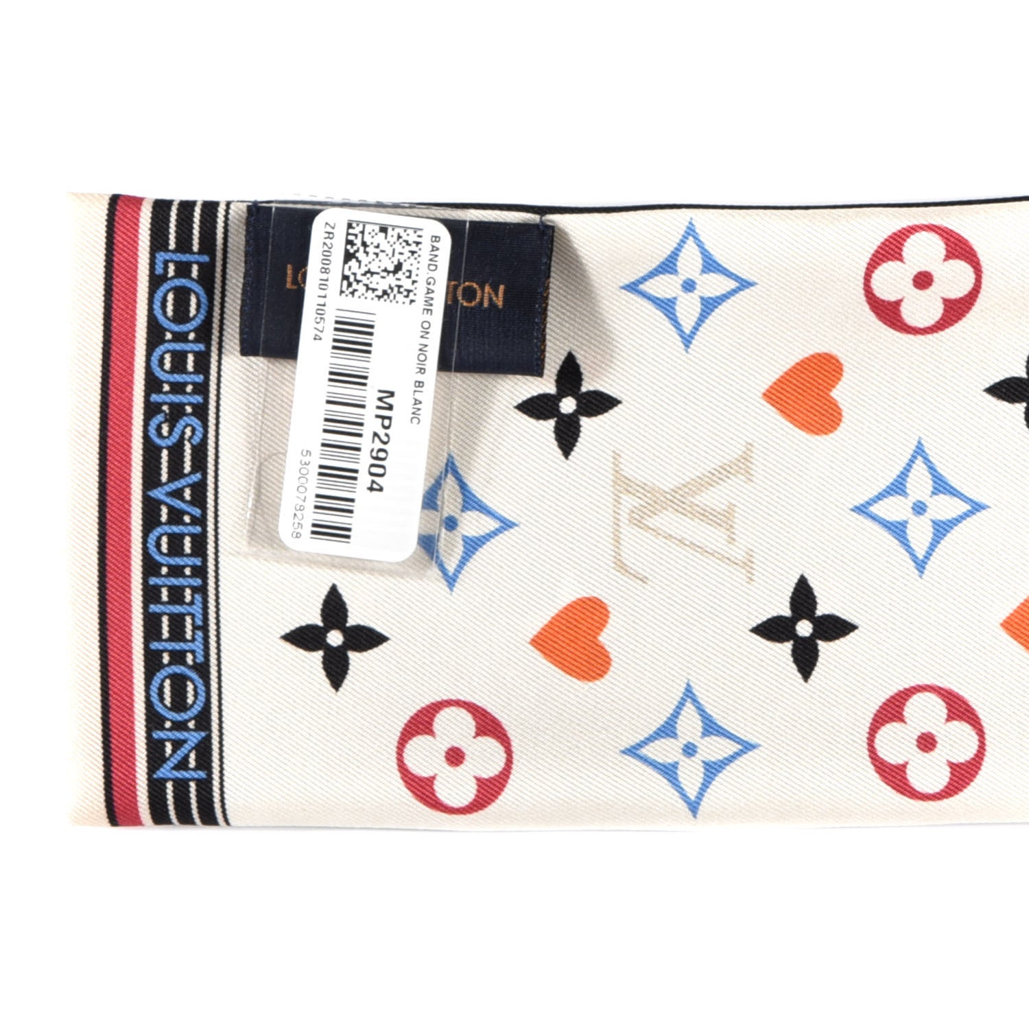 Louis Vuitton Silk Game On Bandeau Black White 5 of 6