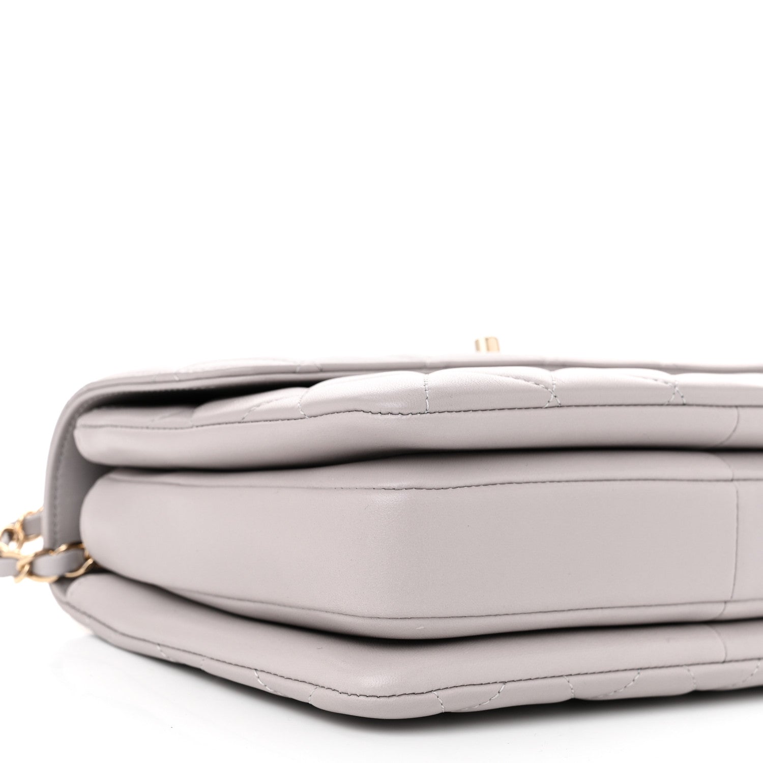 Chanel Lambskin Quilted Small Trendy CC Flap Dual Handle Bag Grey 9 of 11