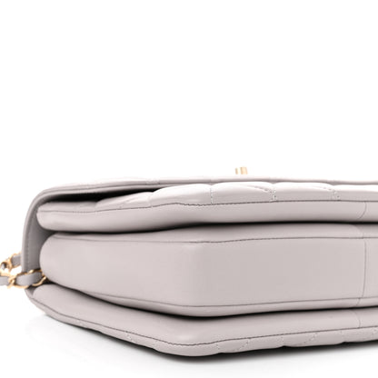 Chanel Lambskin Quilted Small Trendy CC Flap Dual Handle Bag Grey 9 of 11