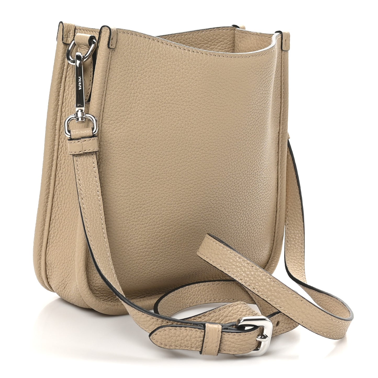 Vitello Daino Soft Mini Hobo Messenger Bag Sabbia