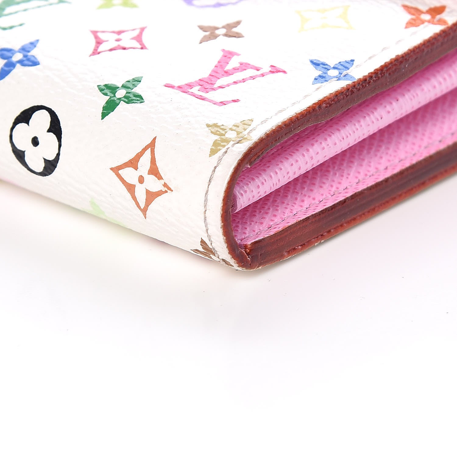 Louis Vuitton Monogram Multicolor Sarah Wallet NM White Litchi 10 of 10