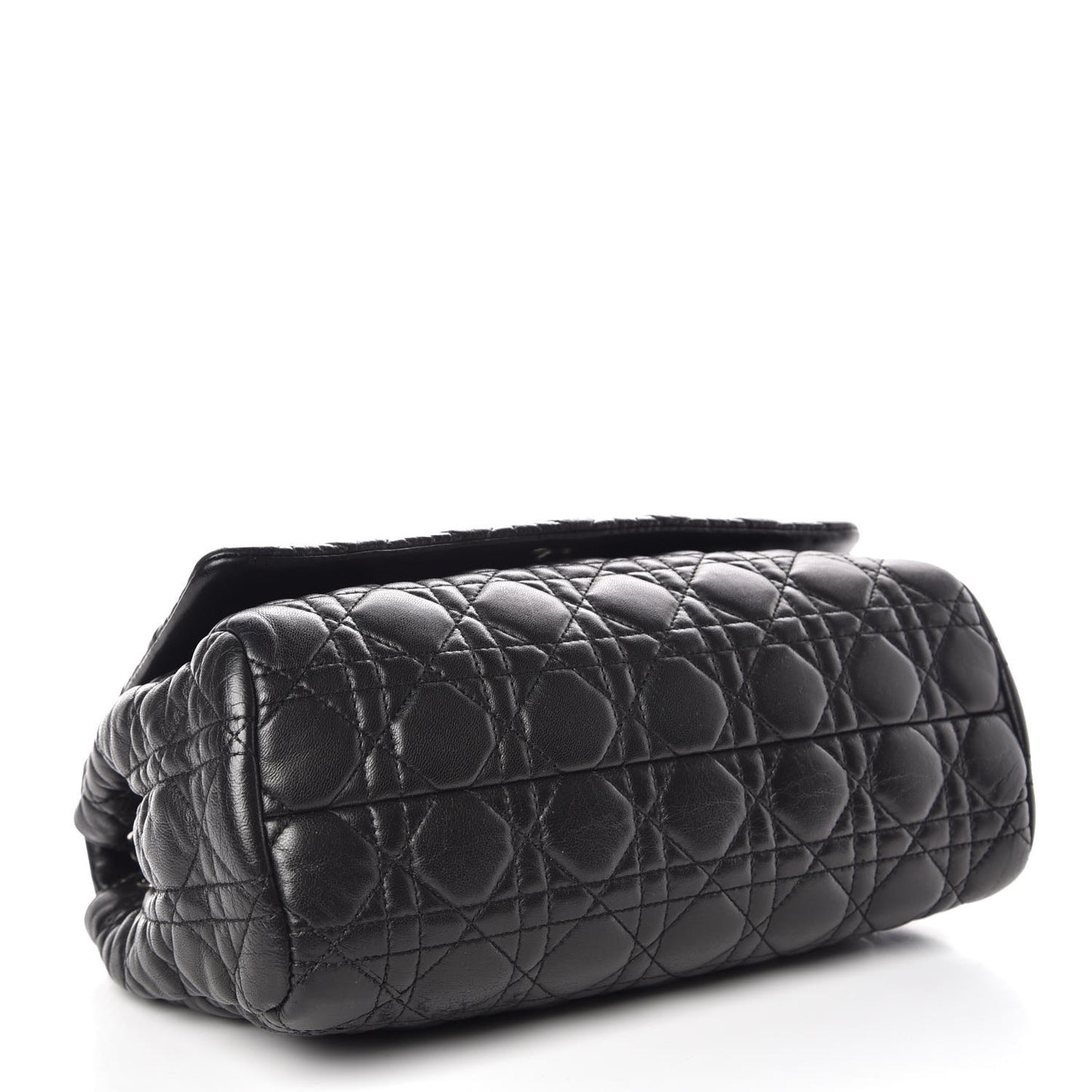 Lambskin Cannage Soft Flap Bag Black