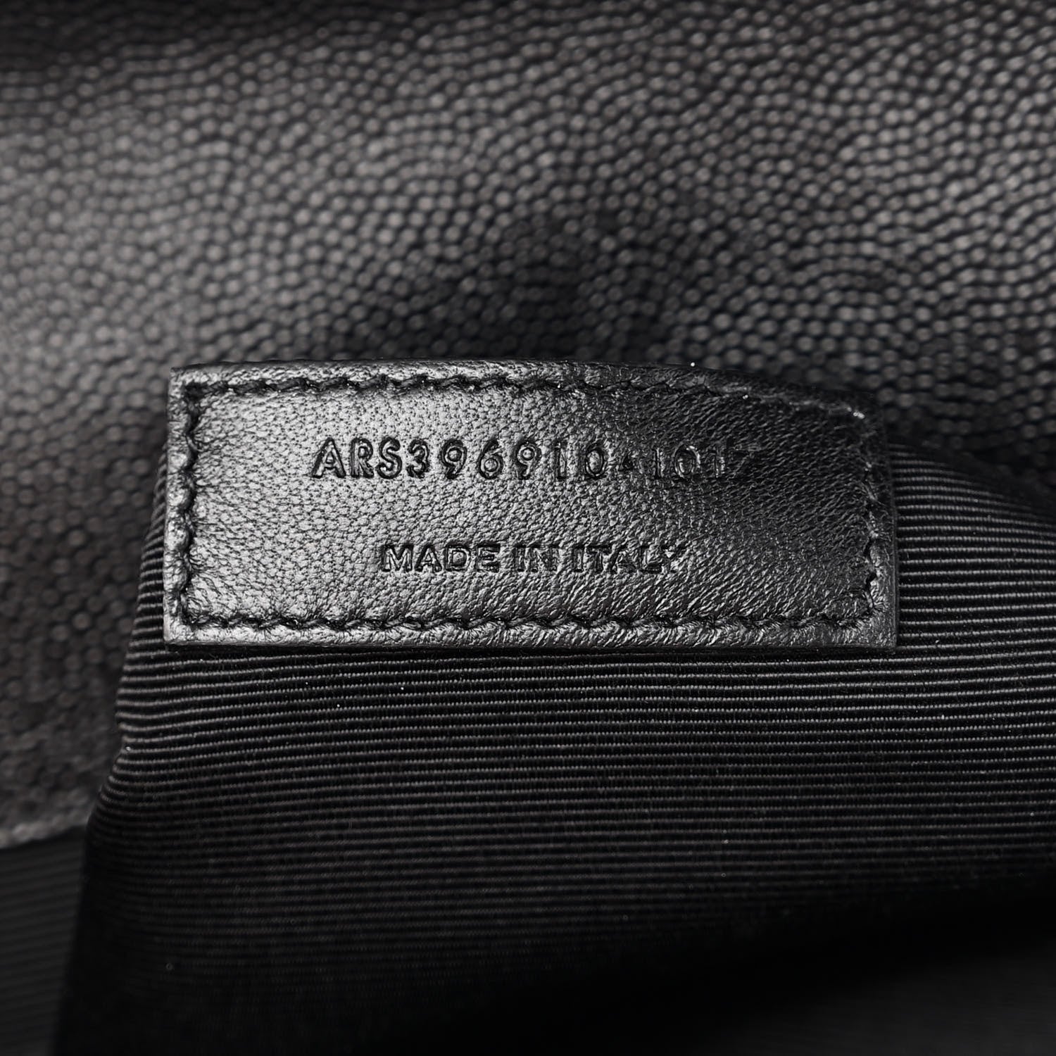 Saint Laurent Grain De Poudre Textured Mixed Matelasse Large Triquilt Monogram Satchel Black 8 of 12