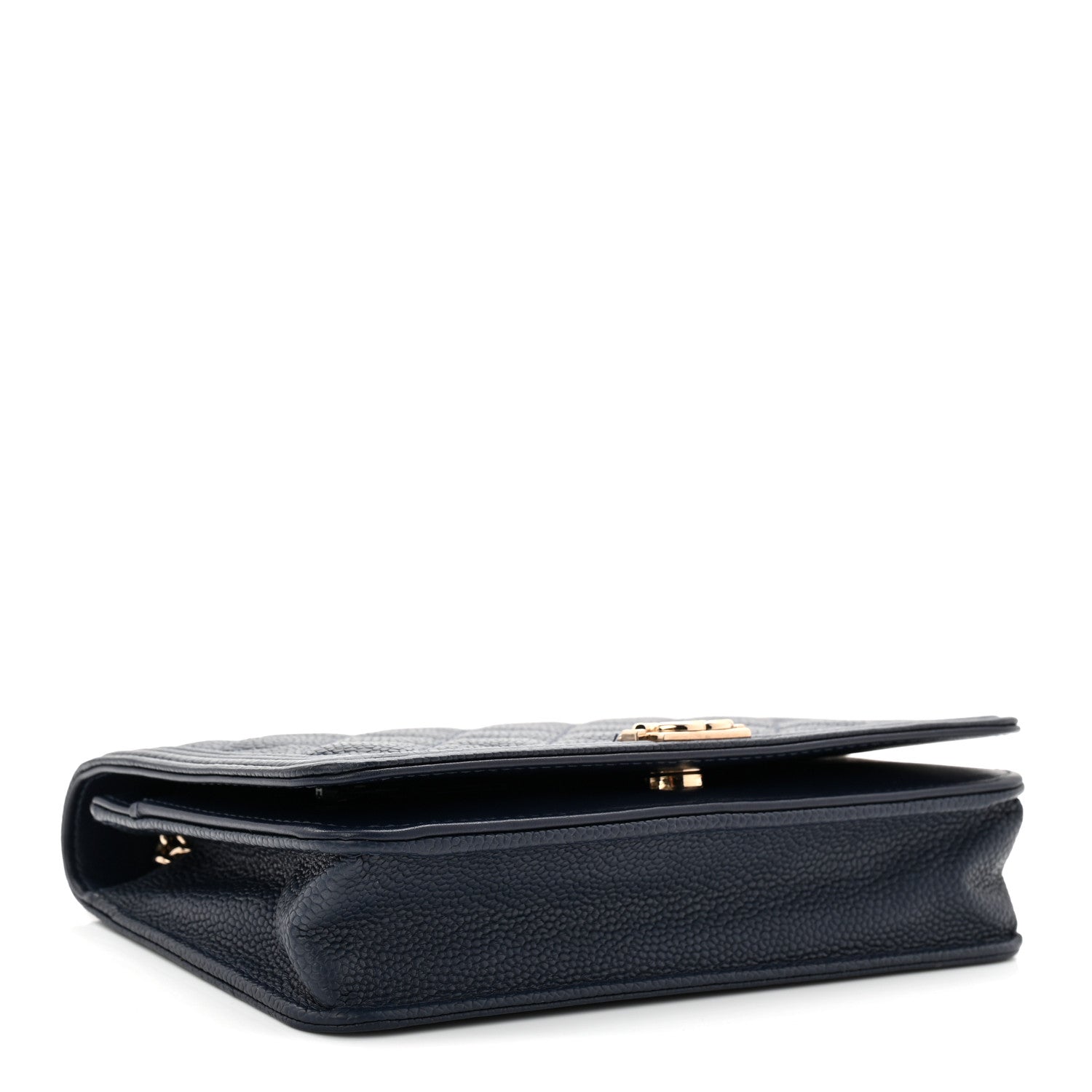 Chanel Caviar Quilted Boy Wallet On Chain WOC Navy 4 of 12