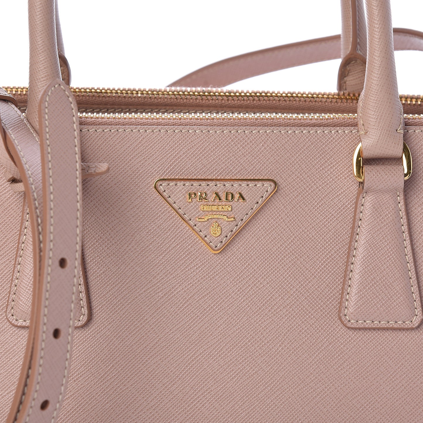 Saffiano Small Galleria Double Zip Tote Cammeo