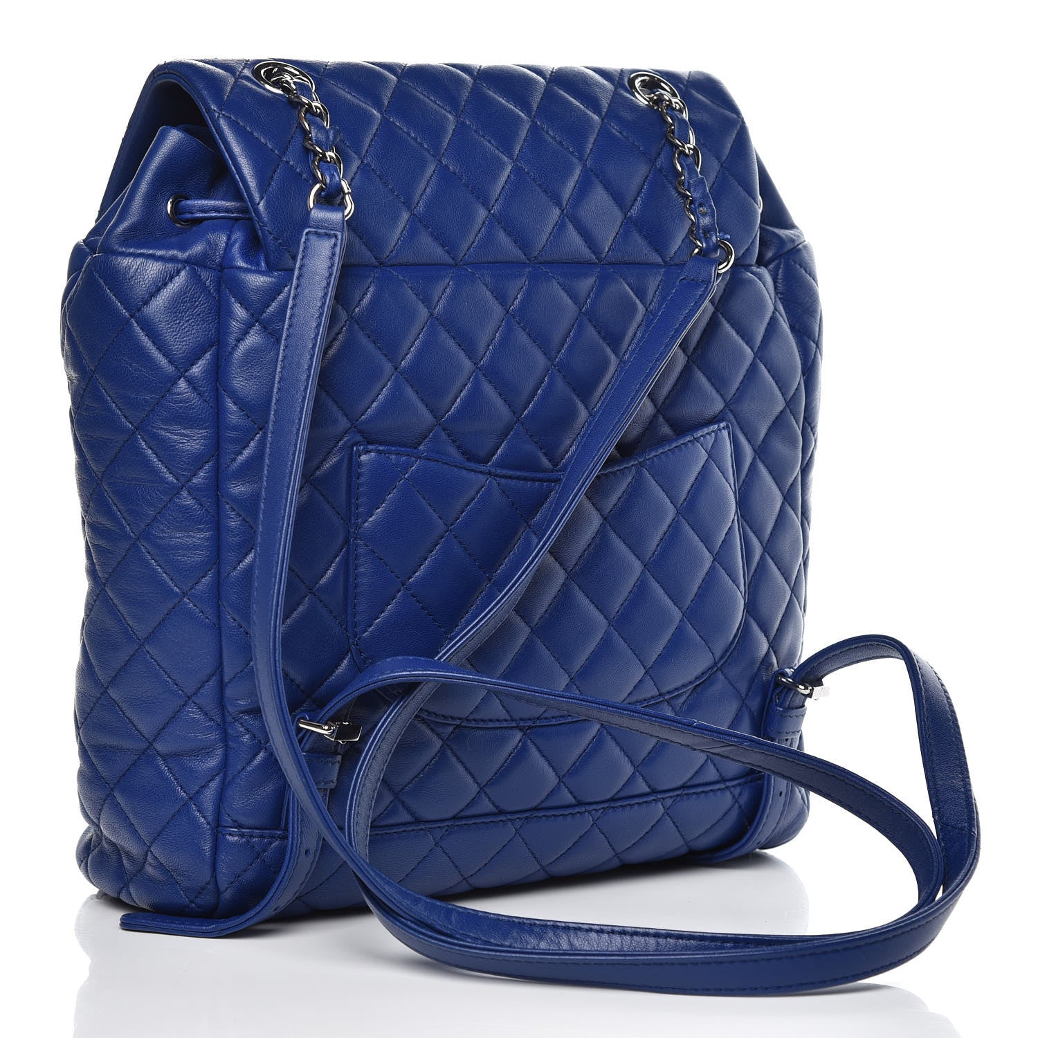 Chanel Lambskin Quilted Large Urban Spirit Backpack Blue 3 of 9