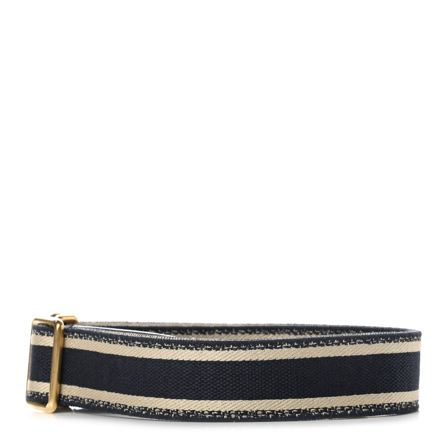 Christian Dior Canvas Embroidered Shoulder Strap Blue 2 of 5