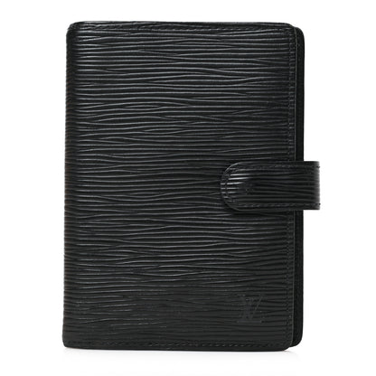 Louis Vuitton Epi Small Ring Agenda Cover Black 1 of 7