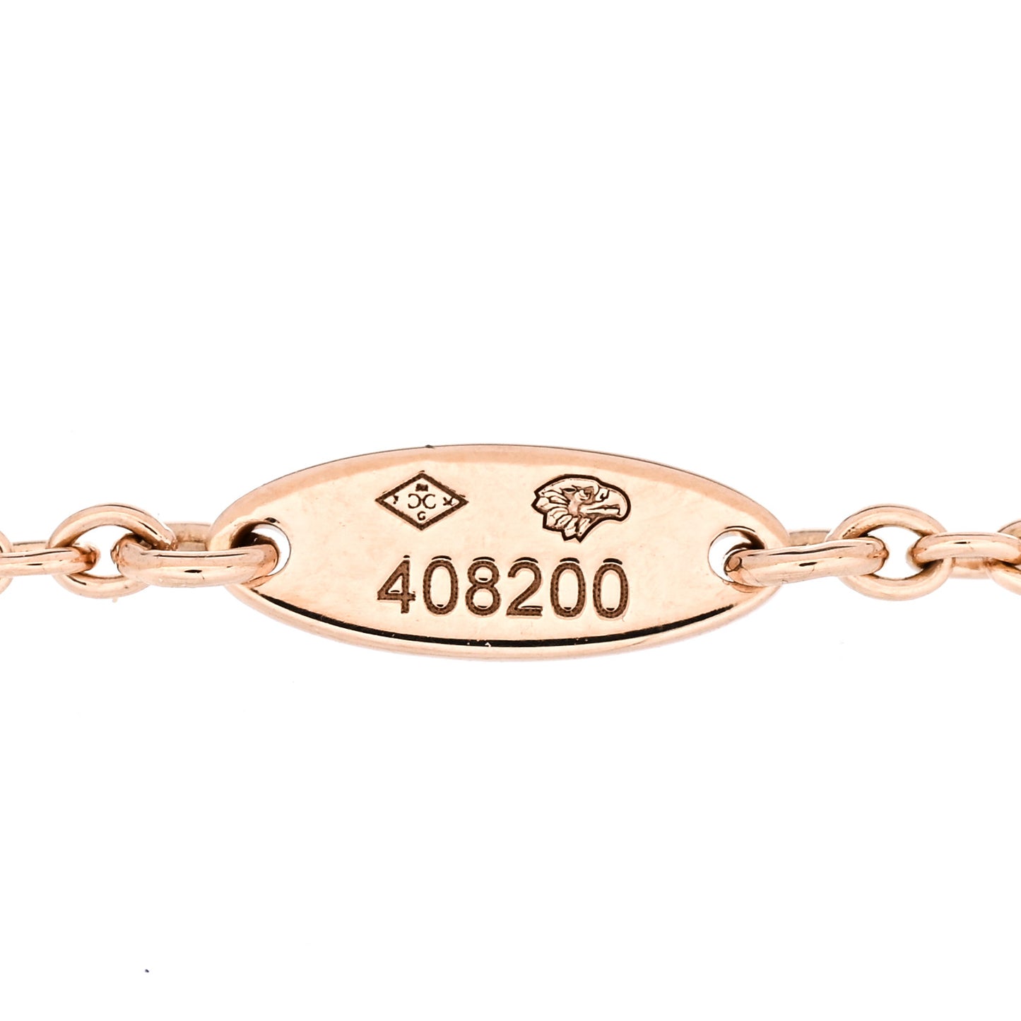 18K Rose Gold Diamond Pink Opal Rose Des Vents Bracelet