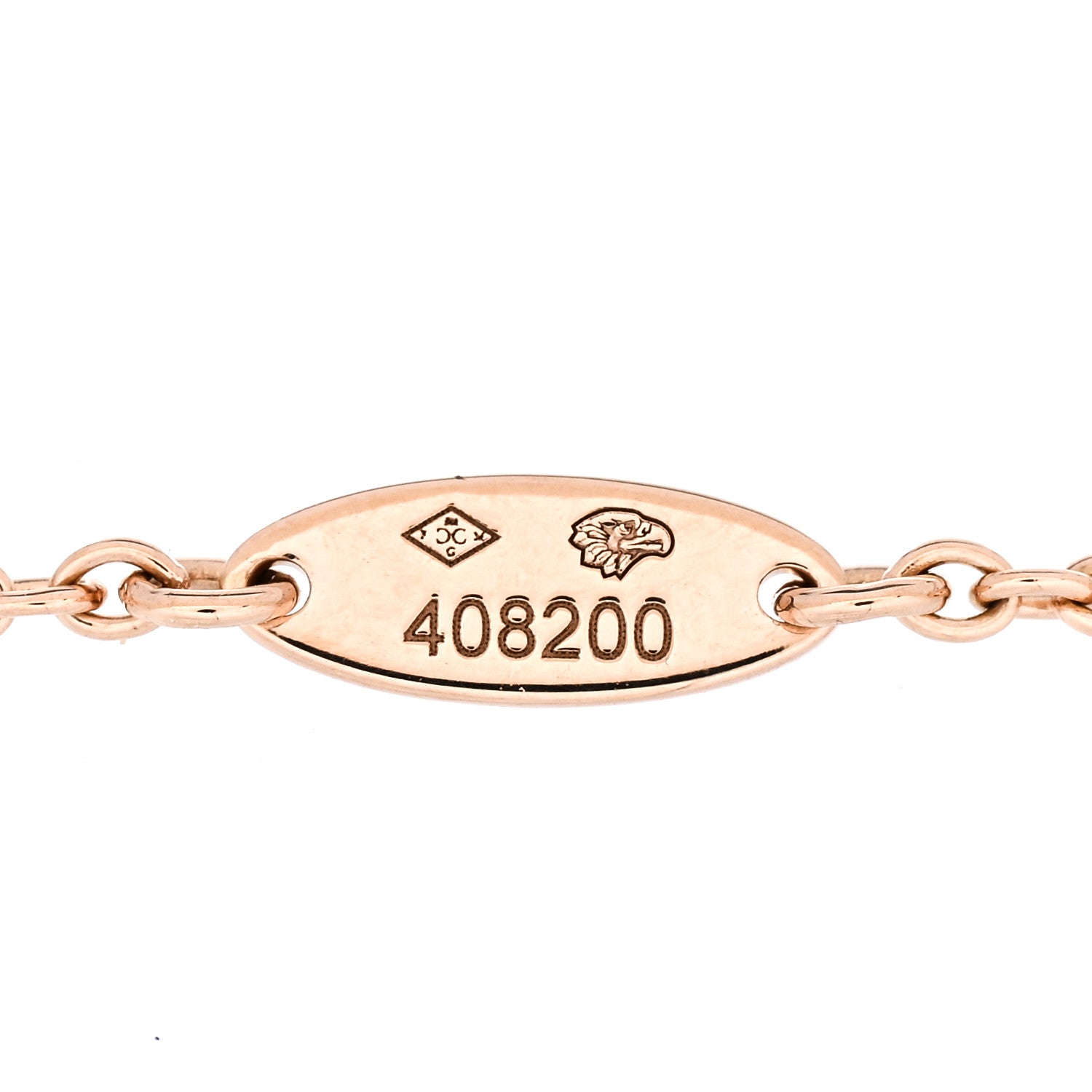 Christian Dior 18K Rose Gold Diamond Pink Opal Rose Des Vents Bracelet 4 of 4