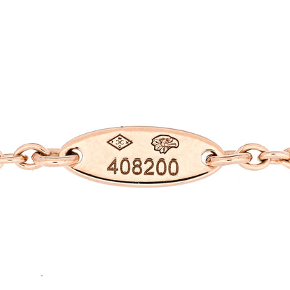 Christian Dior 18K Rose Gold Diamond Pink Opal Rose Des Vents Bracelet 4 of 4