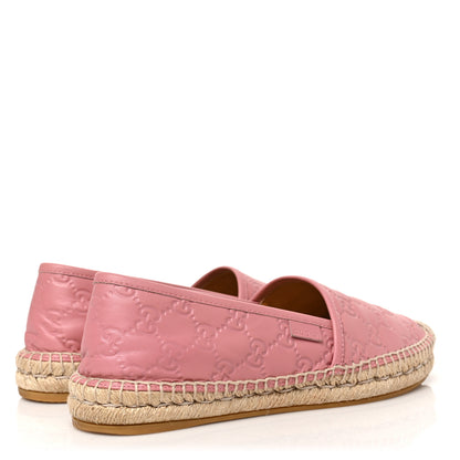 Gucci Guccissima Signature Espadrilles 39 Rose Baby Candy 4 of 8