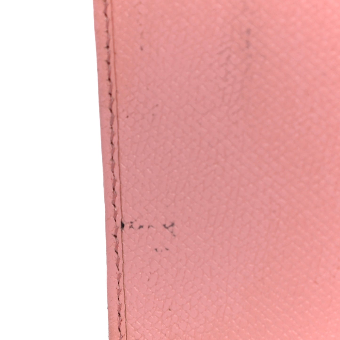 Grained Calfskin CC Button Pocket Agenda Cover Pink