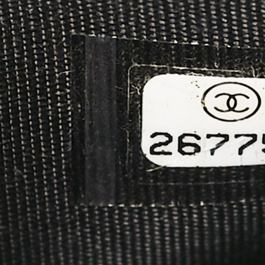 Chanel Lambskin Chevron Boy Wallet On Chain WOC Black 8 of 10