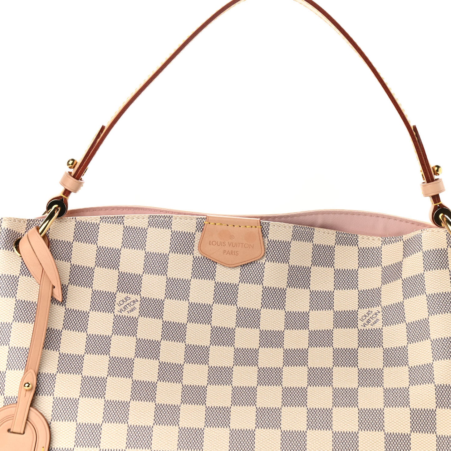 Damier Azur Graceful PM Rose Ballerine