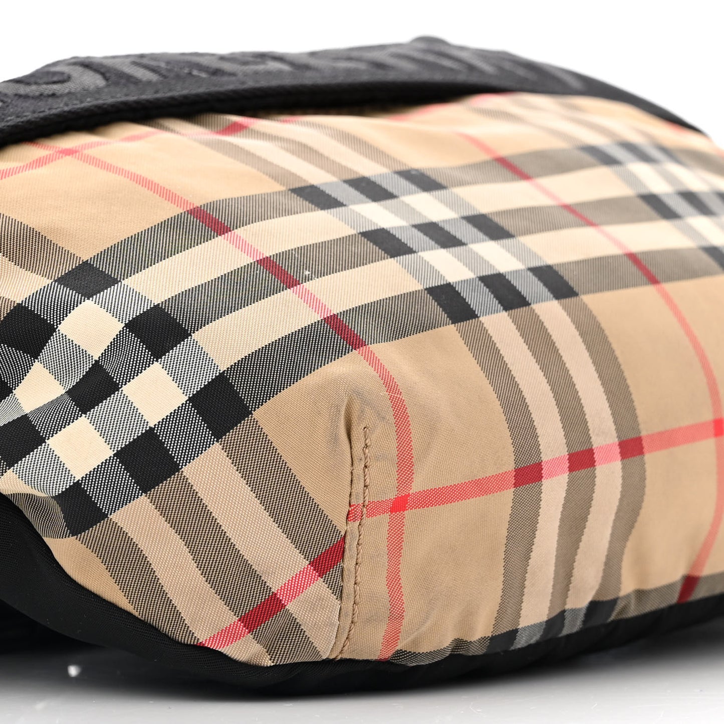 Nylon Vintage Check Sonny Bum Bag Archive Beige Black