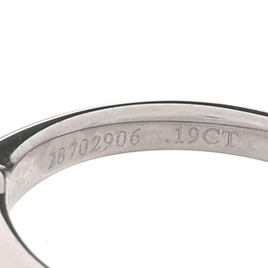Platinum Diamond .19ct Solitaire Engagement Ring 48 4.5