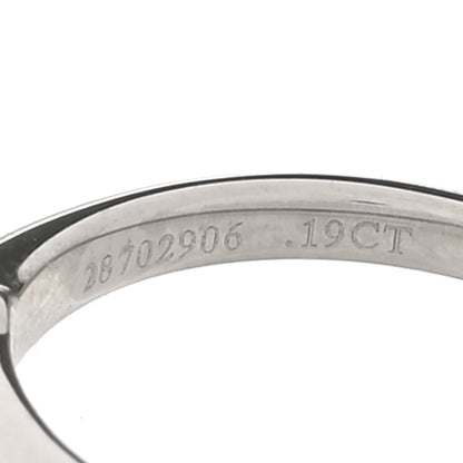 Tiffany Platinum Diamond .19ct Solitaire Engagement Ring 48 4.5 5 of 5