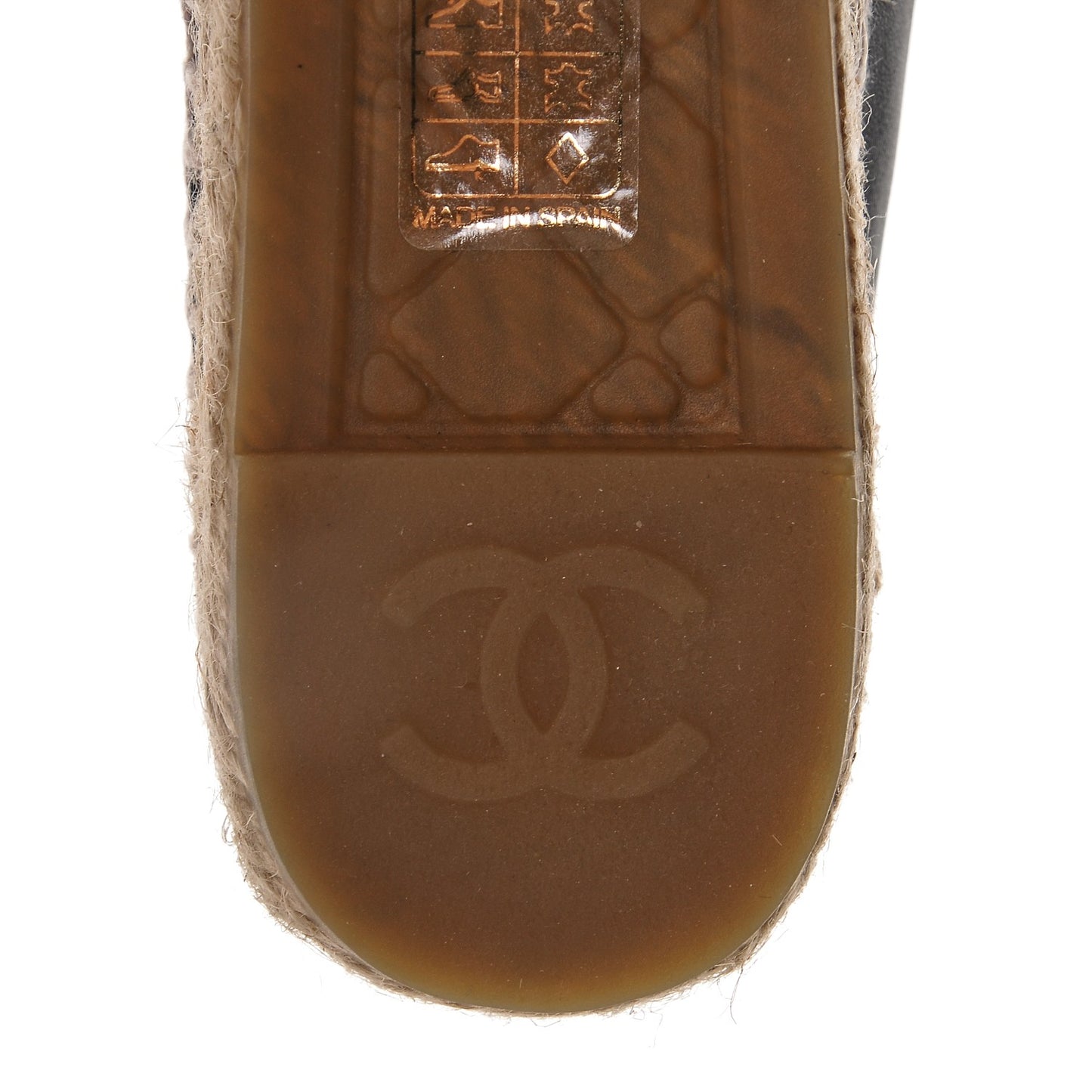 Lambskin CC Espadrilles 36 Dark Navy