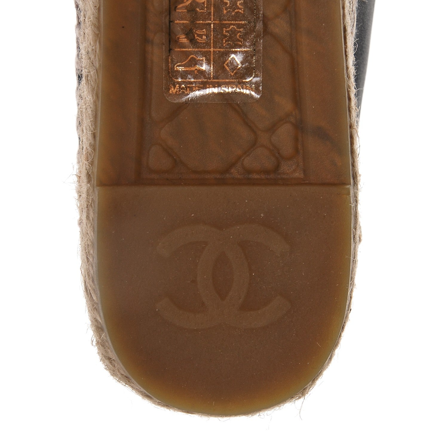 Chanel Lambskin CC Espadrilles 36 Dark Navy 7 of 9
