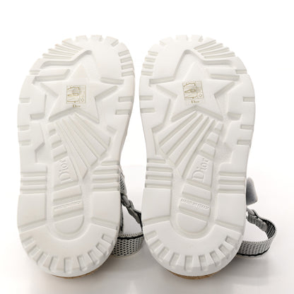 Christian Dior Technical Knit Jute Dioract 10mm Sandals 36 White Black 5 of 11