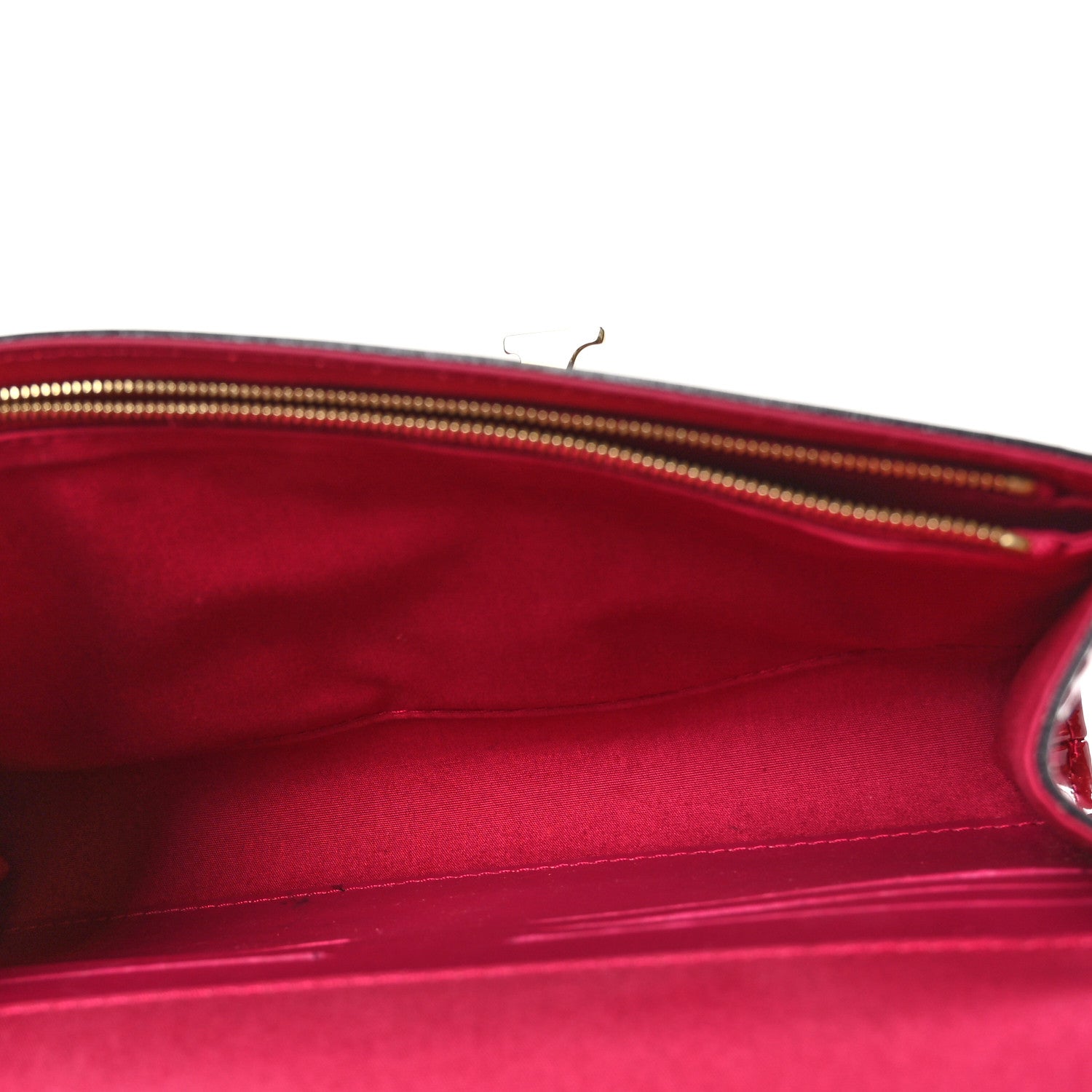 Louis Vuitton Patent Louise Clutch Rose Indien 5 of 12