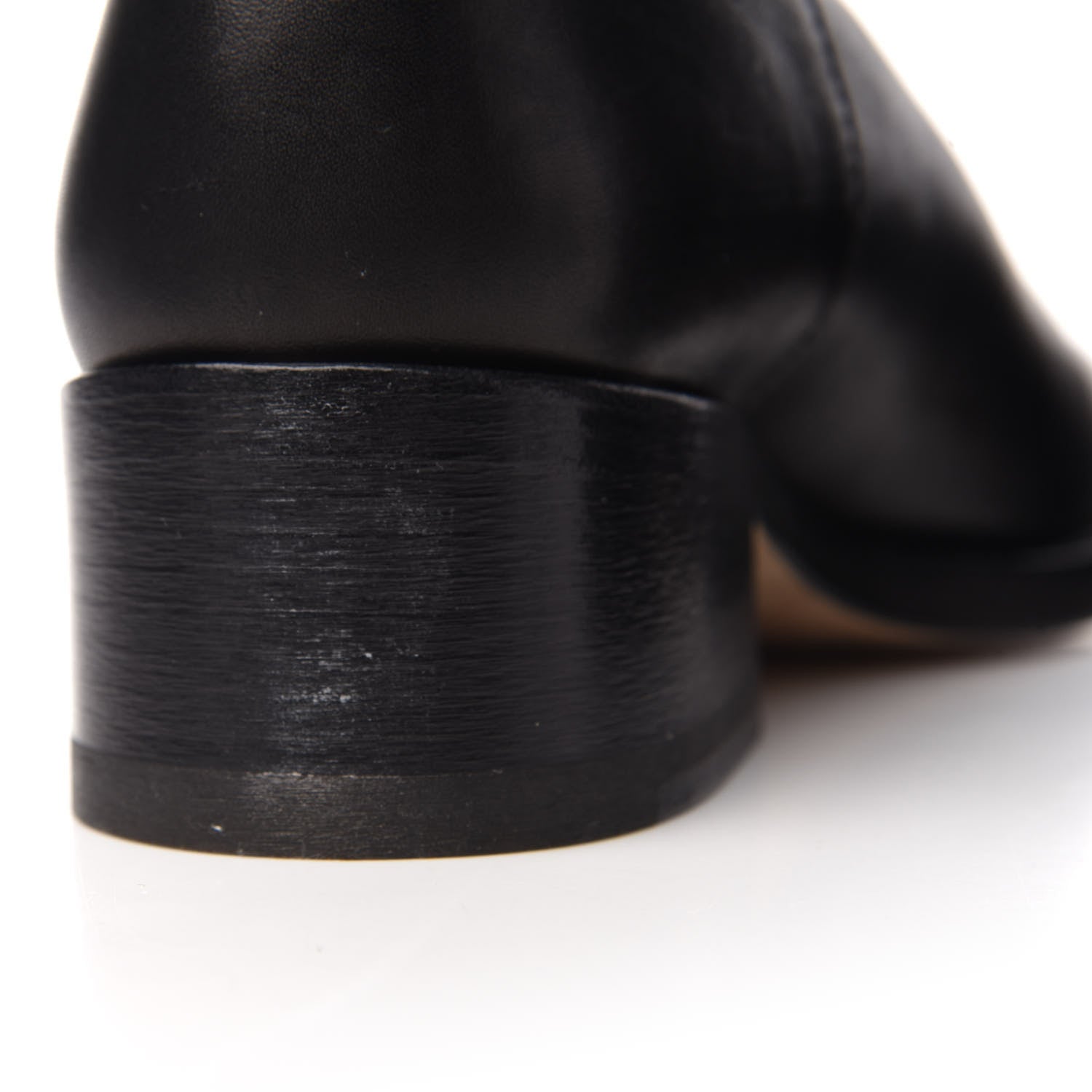 Chanel Calfskin Riding Boots 38.5 Black 8 of 8