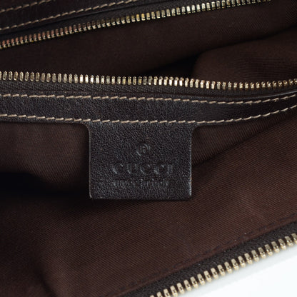 Gucci Monogram Pelham Studded Shoulder Bag Brown 6 of 7