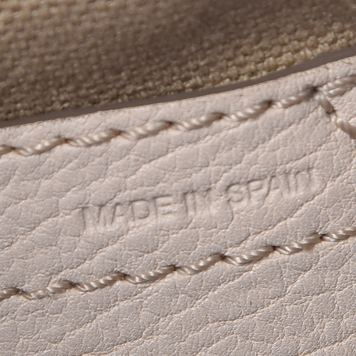 Chloe Calfskin Mini Marcie Nude Crossbody Bag Abstract White 7 of 7