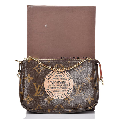 Louis Vuitton Monogram Complice Trunks and Bags Mini Pochette Accessories Beige 9 of 9