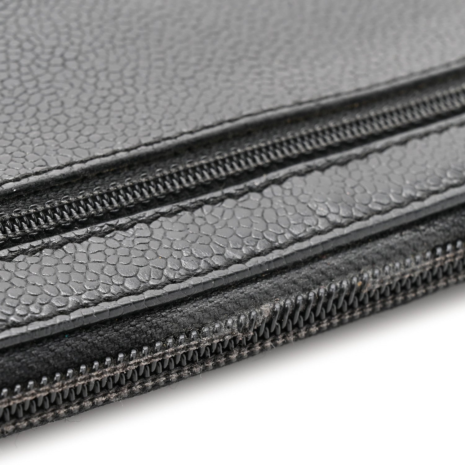 Chanel Caviar CC Timeless Large Zip Around Wallet Black 13 of 13