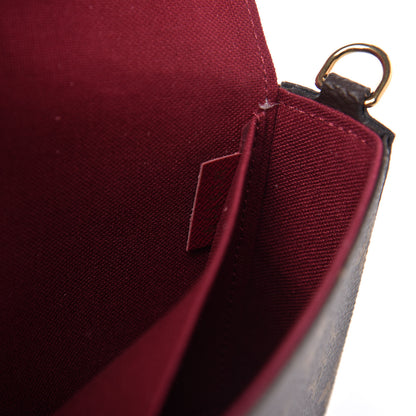 Louis Vuitton Monogram Pochette Felicie Chain Wallet Fuchsia 9 of 9