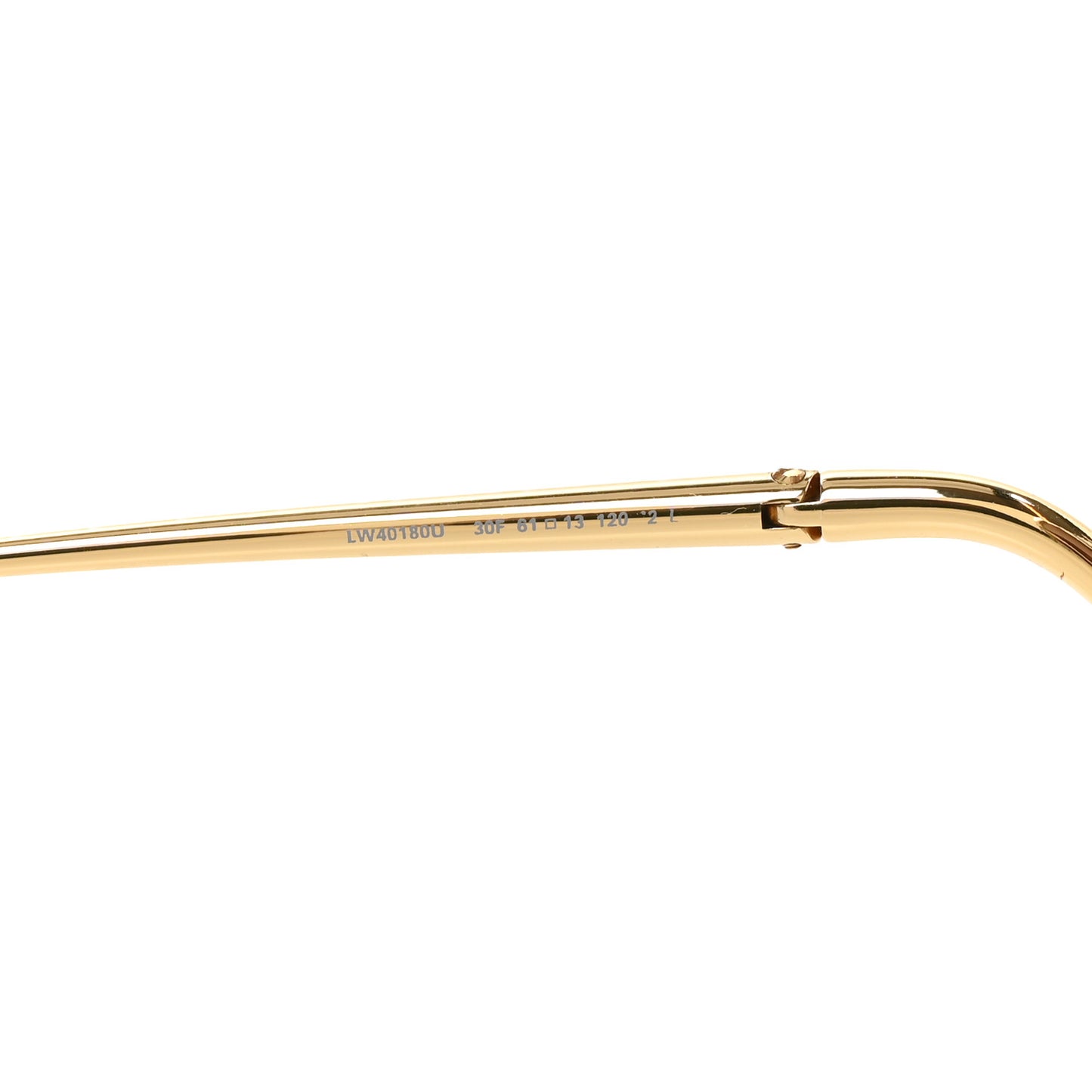 Metal Hillock Aviator Oversized Sunglasses LW40180U Gold