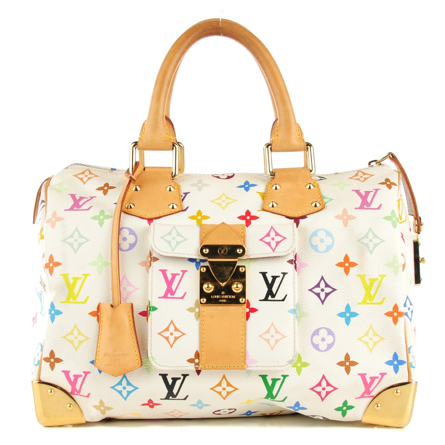 Monogram Multicolor Speedy 30 White