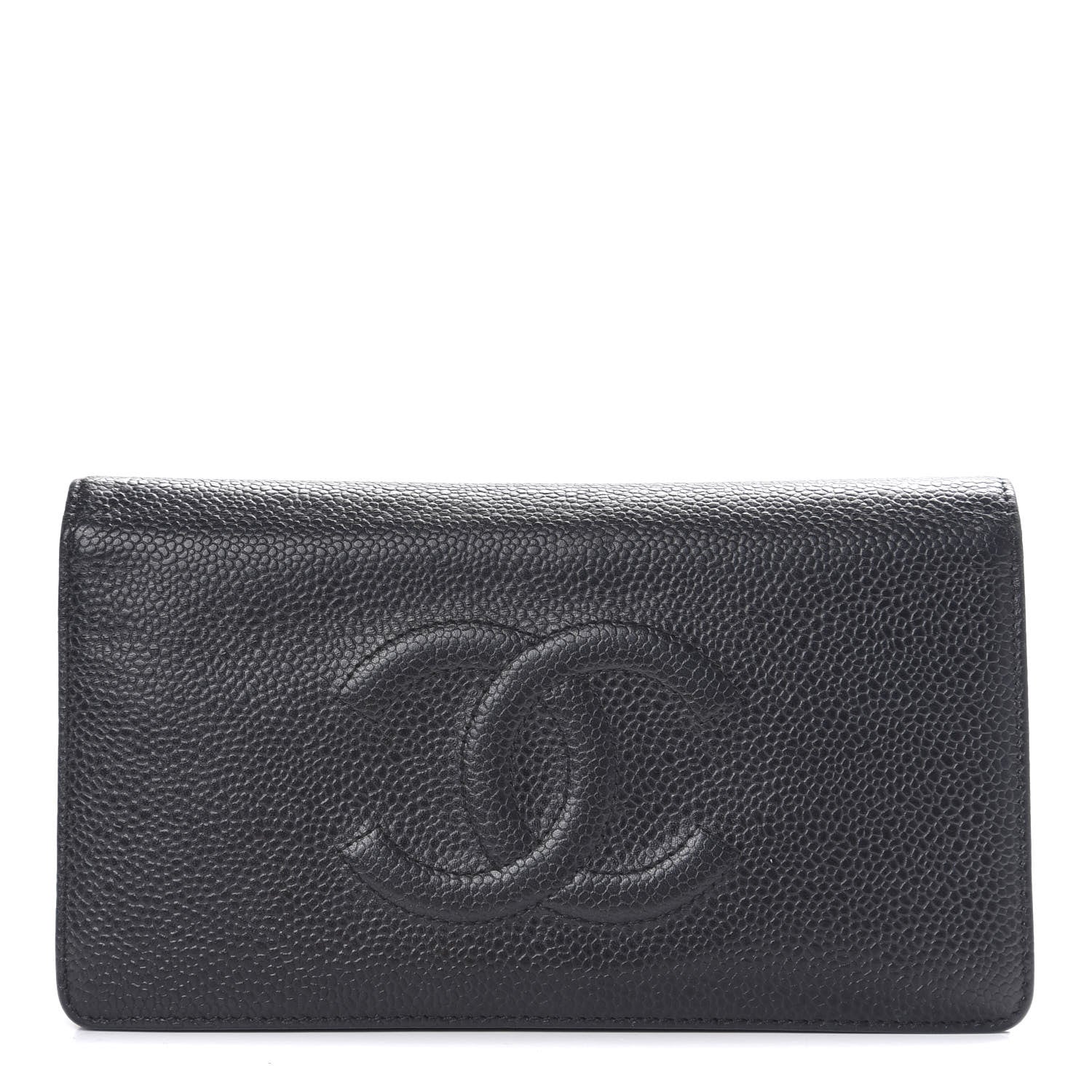Chanel Caviar Timeless CC Yen Wallet Black 1 of 8