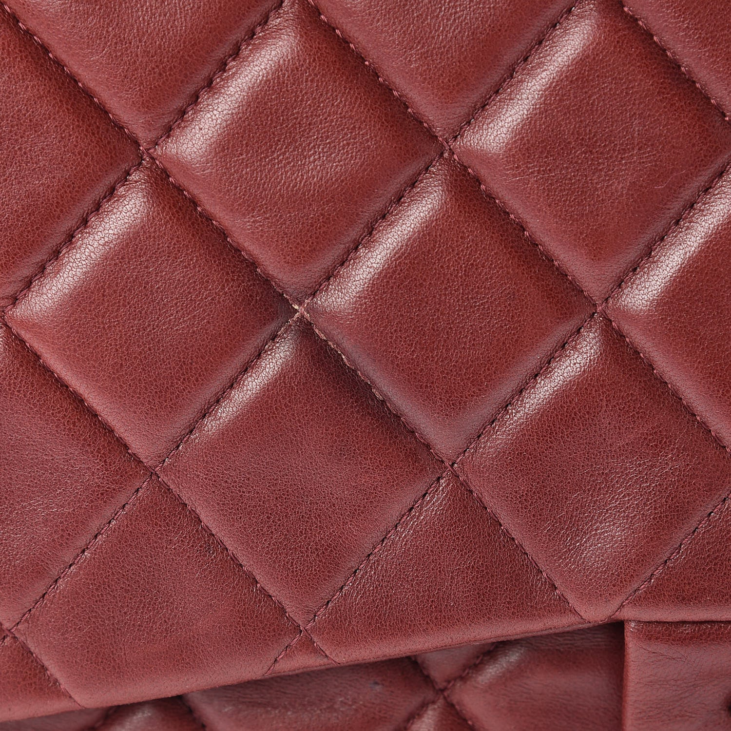 Chanel Lambskin Quilted Jumbo Single Flap Dark Red 21 of 22