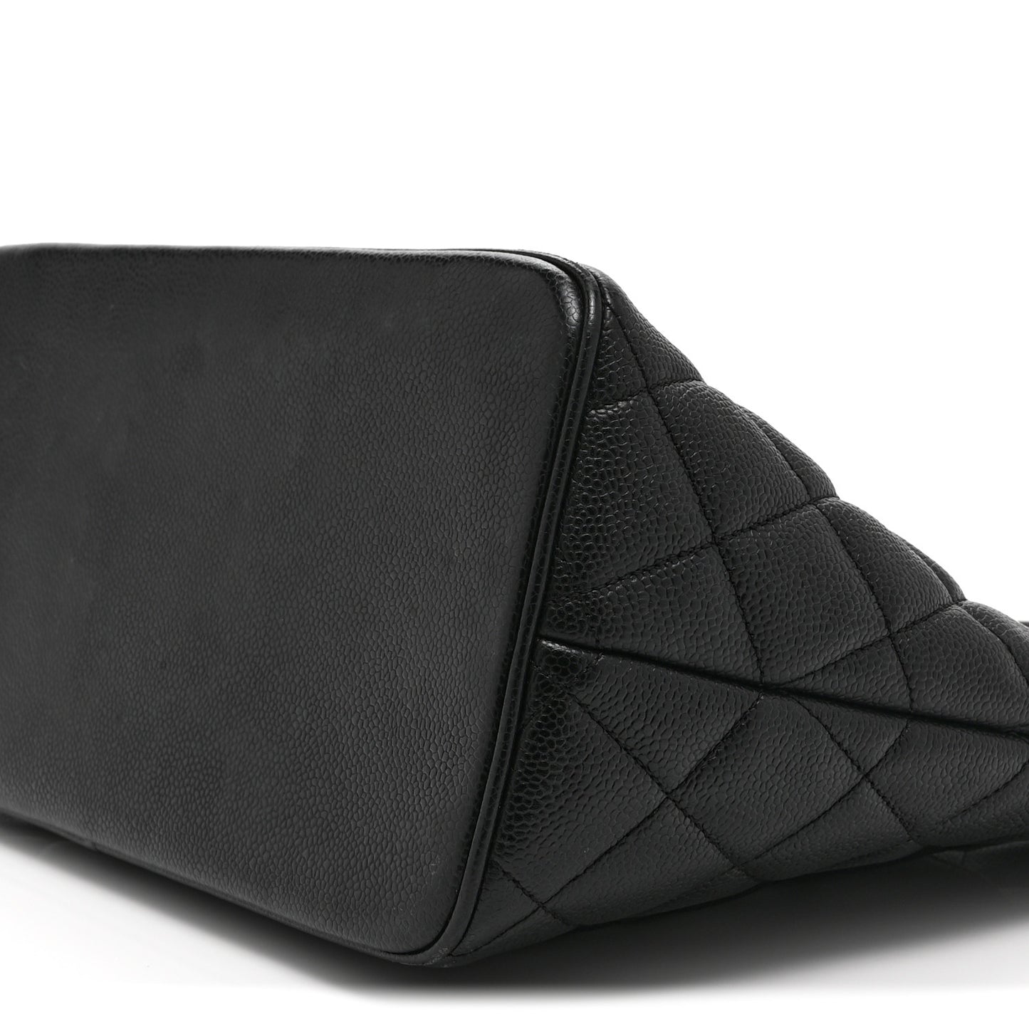 Caviar Quilted Medallion Tote Black