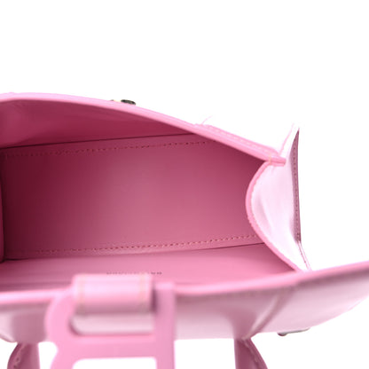 Balenciaga Shiny Box Calfskin Tonal B Hourglass Top Handle Bag XS Candy Pink 5 of 12