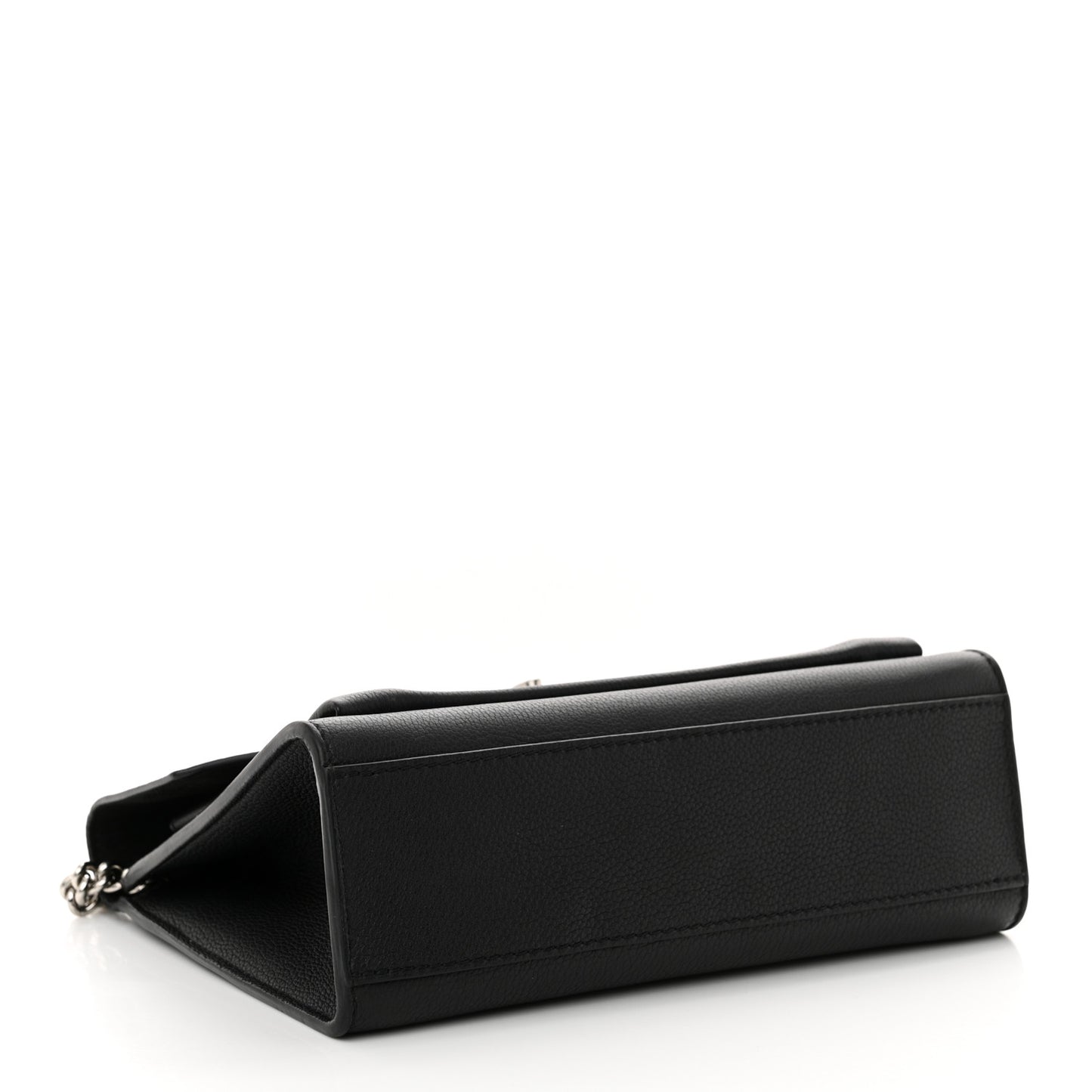 Soft Calfskin My Lockme Chain Bag BB Black